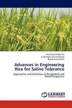 portada advances in engineering rice for saline tolerance (en Inglés)