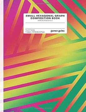 portada Small Hexagonal Graph Composition Book: Geometric Prism (Style e), Numbered Pages (Geometric Prism-E) (in English)