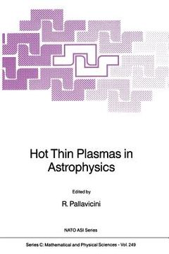 portada Hot Thin Plasmas in Astrophysics (en Inglés)