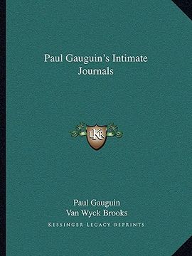 portada paul gauguin's intimate journals (en Inglés)