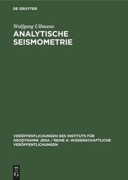 portada Analytische Seismometrie (en Alemán)