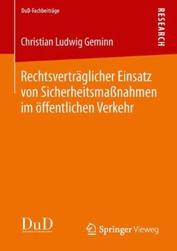 portada Rechtsverträglicher Einsatz von Sicherheitsmaßnahmen im öffentlichen Verkehr (DuD-Fachbeiträge) (German Edition) (Dud-Fachbeitrage)