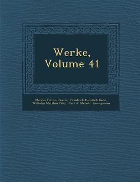 portada Werke, Volume 41 (en Alemán)