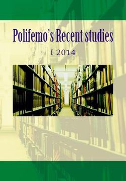 portada Polifemo's recent studies: I 2014 (en Inglés)