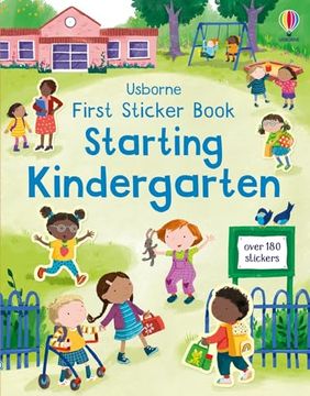 portada First Sticker Book Starting Kindergarten: A First Day of School Book for Kids (en Inglés)