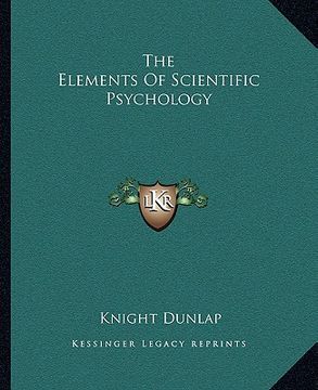portada the elements of scientific psychology (in English)
