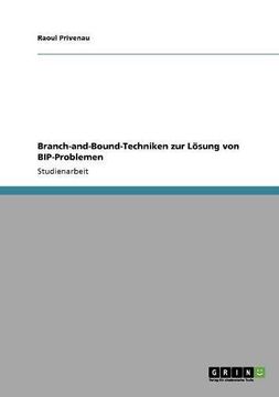 portada Branch-and-Bound-Techniken zur Lösung von BIP-Problemen (German Edition)