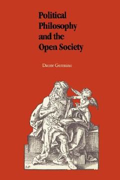 portada political philosophy and the open society (en Inglés)