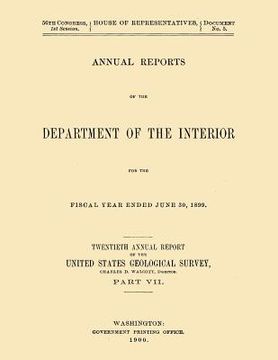 portada Annual Reports of the Department of the Interior for the Fiscal Year Ended June 30, 1899 (in English)