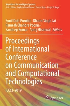 portada Proceedings of International Conference on Communication and Computational Technologies: Iccct-2019