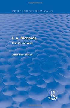 portada I. A. Richards (Routledge Revivals): His Life and Work
