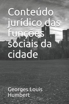portada Conteúdo jurídico das funções sociais da cidade (en Portugués)