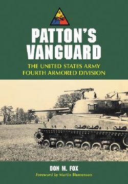 portada patton's vanguard: the united states army fourth armored division (en Inglés)
