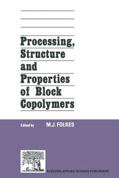 portada Processing, Structure and Properties of Block Copolymers (en Inglés)