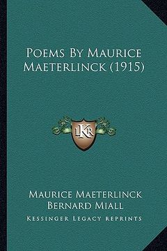 portada poems by maurice maeterlinck (1915)