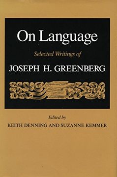 portada On Language: Selected Writings of Joseph h. Greenberg (in English)