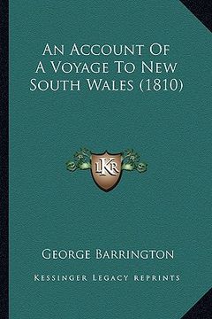 portada an account of a voyage to new south wales (1810) (in English)