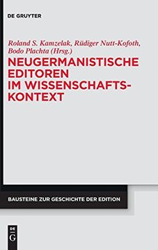 portada Neugermanistische Editoren im Wissenschaftskontext (en Alemán)