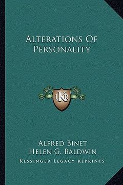 portada alterations of personality (en Inglés)