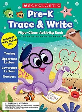 portada Pre-K Trace & Write Wipe-Clean Activity Book (in English)