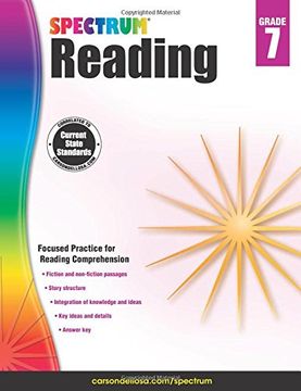 portada Spectrum Reading Workbook, Grade 7 (en Inglés)