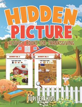 portada Hidden Picture Activity Books for Thanksgiving (en Inglés)