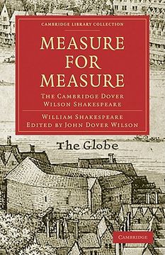 portada Measure for Measure Paperback (Cambridge Library Collection - Shakespeare and Renaissance Drama) (en Inglés)
