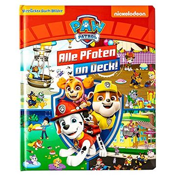 portada Paw Patrol - Alle Pfoten an Deck! - Verrückte Such-Bilder, Groß - Wimmelbuch - Pappbilderbuch mit Wattiertem Umschlag (in German)