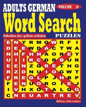 portada ADULTS GERMAN Word Search Puzzles. Vol. 3: Volume 3