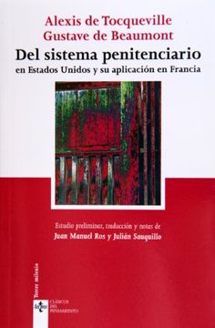 portada Del Sistema Penitenciario: En Estados Unidos y su Aplicación en Francia (Clásicos - Clásicos del Pensamiento) (in Spanish)