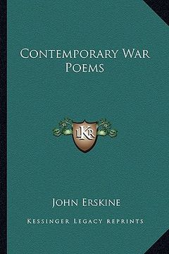 portada contemporary war poems (en Inglés)