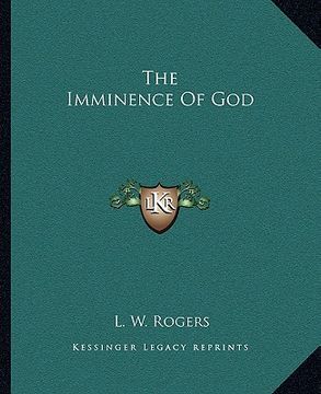 portada the imminence of god (in English)