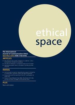 portada ethical space vol.9 issue 4 (in English)