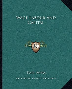 portada wage labour and capital