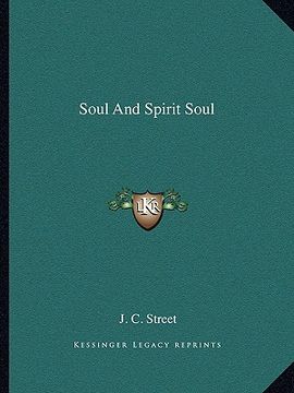 portada soul and spirit soul (en Inglés)