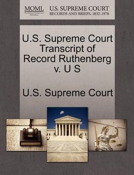 portada u.s. supreme court transcript of record ruthenberg v. u s (en Inglés)