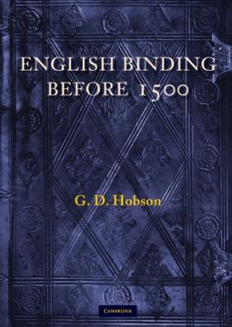portada English Binding Before 1500 Paperback (Sandars Lectures) 