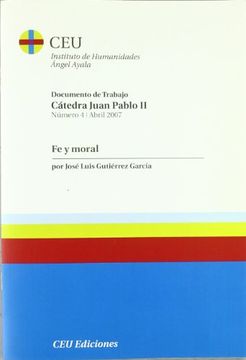 portada Fe y moral (Cátedra Juan Pablo II)