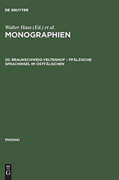 portada Monographien, 20, Braunschweig-Veltenhof - Pfälzische Sprachinsel im Ostfälischen (Phonai) (en Alemán)