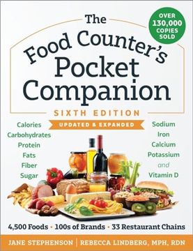 portada The Food Counter's Pocket Companion, Sixth Edition: Calories, Carbohydrates, Protein, Fats, Fiber, Sugar, Sodium, Iron, Calcium, Potassium, and Vitamin D―With 32 Restaurant Chains (en Inglés)