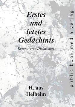 portada Erstes und Letztes Ged? Chtnis (in German)