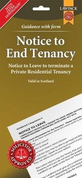 portada Notice to end Tenancy in Scotland: Notice to Leave to Terminate a Private Residential Tenancy (in English)