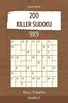 portada Killer Sudoku - 200 Easy Puzzles 9x9 Vol. 27 (en Inglés)