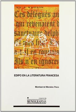 portada Edipo en la literatura francesa (MONOGRAFÍAS) (in Spanish)