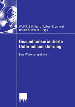 portada Gesundheitsorientierte Unternehmensführung: Eine Werteperspektive (en Alemán)