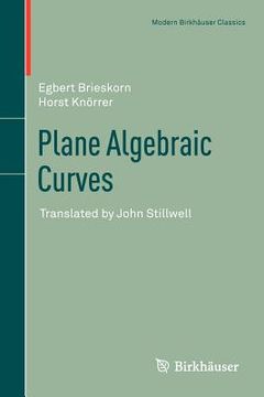 portada plane algebraic curves (en Inglés)