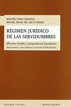 portada Regimen juridico de las sevidumbres (in Spanish)