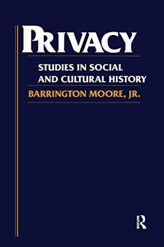 portada Privacy: Studies in Social and Cultural History (en Inglés)