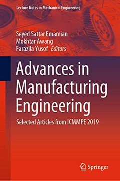 portada Advances in Manufacturing Engineering: Selected Articles From Icmmpe 2019 (en Inglés)