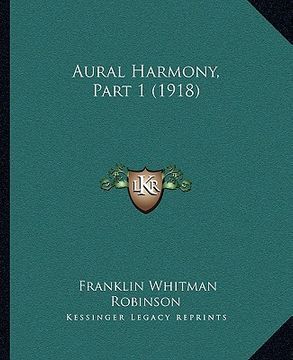 portada aural harmony, part 1 (1918) (en Inglés)